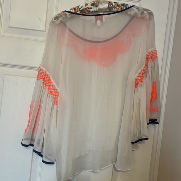 Anthropologie Sheer Blouse - Picture 3 of 5